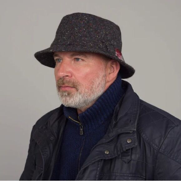 Hanna Hats Donegal Handcrafted Irish Tweed Walking Hat - Mint Condition - Picture 13 of 16